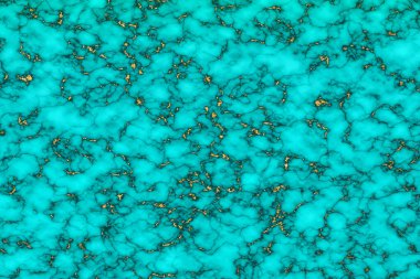 Altın mineral granit ve mavi mermer lüks iç plan