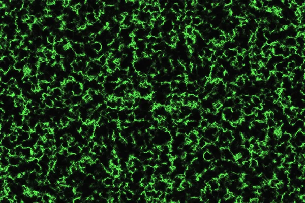 Yeşil radyasyon parıltısı ve koyu mermer lüks iç plan