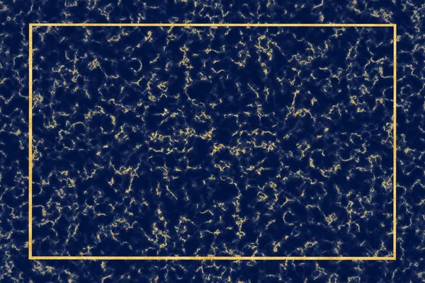 deep ocean marble gold mineral border luxury background