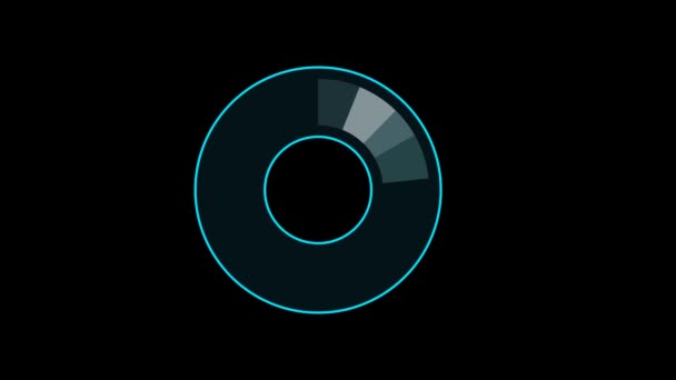 Animation d'un abonnement et aime et bouton de notification de l'icône des médias sociaux sur l'écran noir