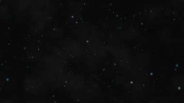 Kar buzu elmas hareketli parçacıklar koyu mavi ekran arkaplanında yavaşça soldular