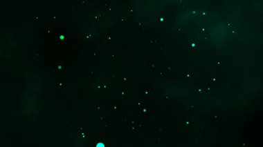 Bulanık bokeh aqua mavi parıltı yatay ve kara bulut üzerinde hareket ediyor