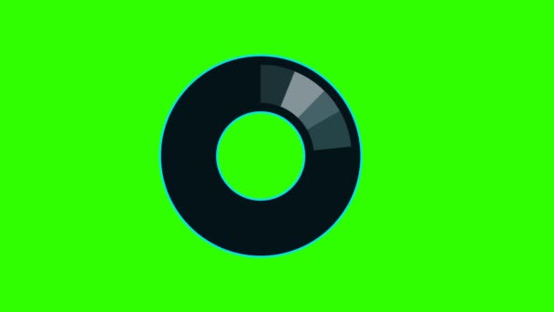 Анімація кнопки підписки, любить і сповіщення значка соціальних медіа на зеленому екрані — стокове відео