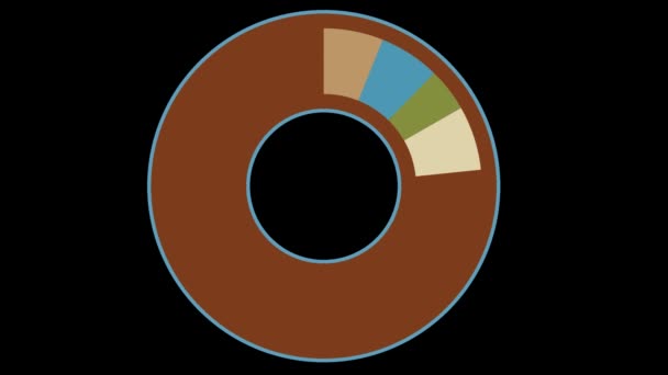 Animation eines Abonnements und Likes und Benachrichtigungstaste des Social-Media-Symbols und des Horizonttons — Stockvideo