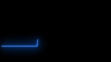 Gökkuşağı tempo çizgisinin renkli neon ışığını yeniden düzenle