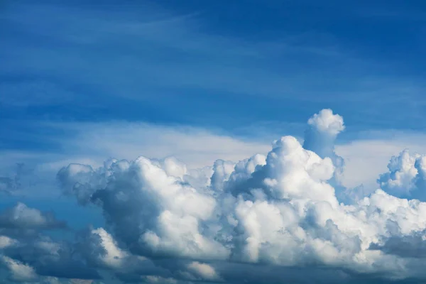 Céu Azul Puro Heap Nuvem Branca Luz Solar Nuvem Suave — Fotografia de Stock