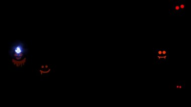 Kafatası mumu korkutup yardım isterken Cadılar Bayramı 'ndaki aç hayalet siyah ekranda koşuyor.