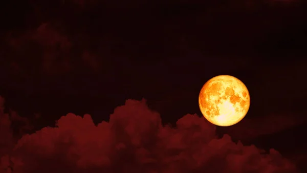 Luna Sangue Super Fragola Cielo Rosso Notte Elementi Questa Immagine — Foto Stock