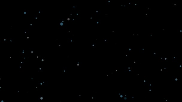 Bąbelkowy niebieski szary białe cząstki pływające od głębokiego oceanu do powierzchni — Wideo stockowe