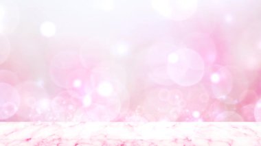 Masa gülü minerali ve beyaz mermer lüks desen arkaplanı bulanık