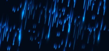 Yüksek hız mavi ışık efekti arka planda köşegen şeklinde parlıyor. Vektör illüstrasyonu