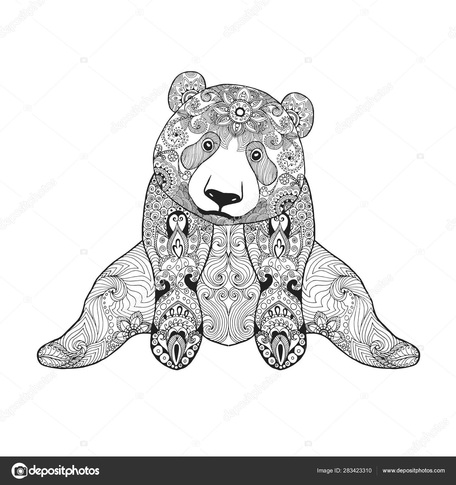 Desenho de Urso Panda para colorir