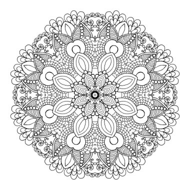 Güzel çiçek mandala.