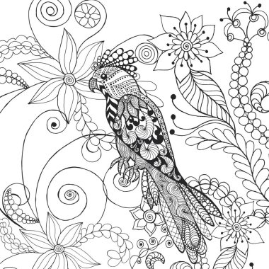 Fantezi çiçeklerpapağan.