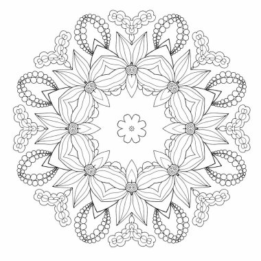 Güzel çiçek mandala.