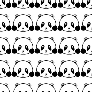 Panda Kusursuz Desen.