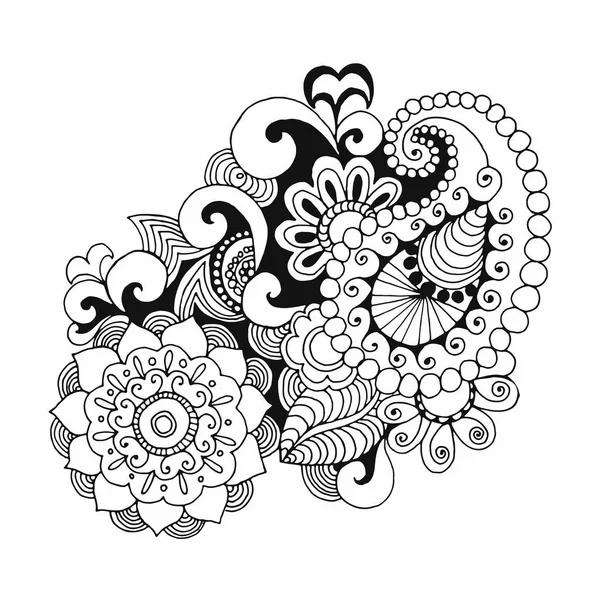 Henna-Doodle-Vektorelemente — Stockvektor