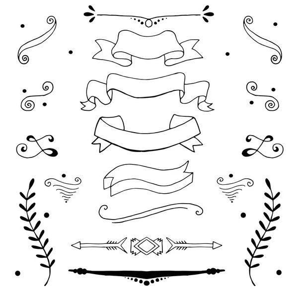 Set of hand drawn vignettes in vintage style Royalty Free Stock Vectors