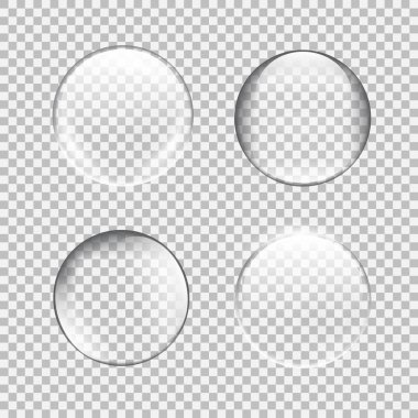 Şeffaf cam küre, glares ve vurgular ile ayarlanmış.