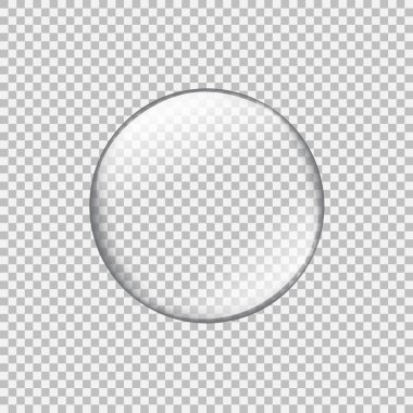 Kamaşma ve vurguları olan şeffaf cam Küre.