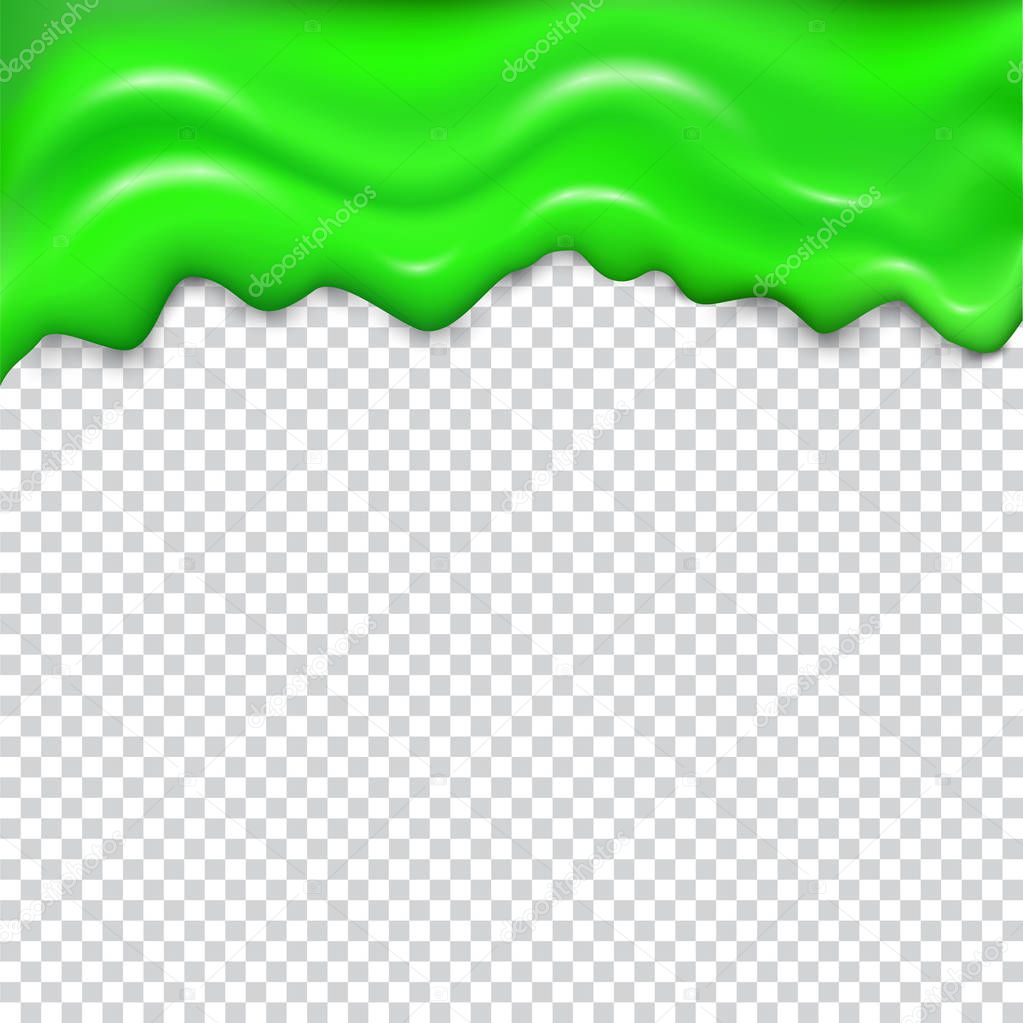 Green seamless dripping slime.