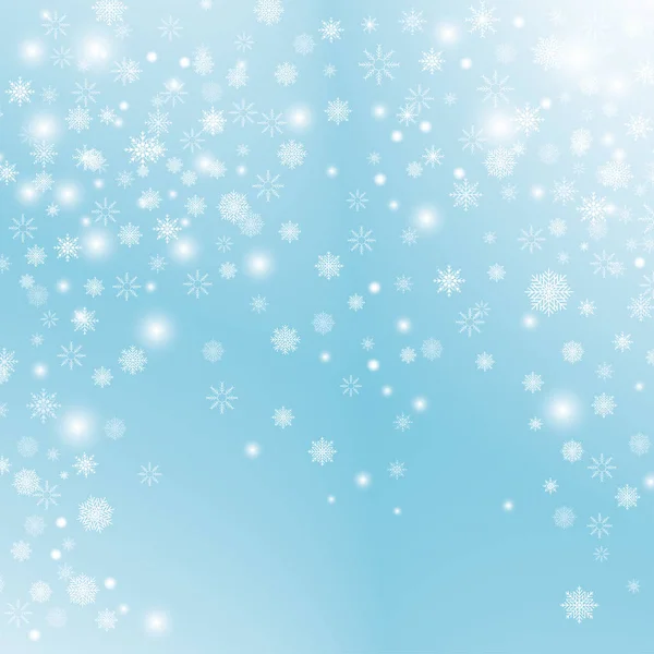 Floco de neve efeito de decoração transparente . — Vetor de Stock