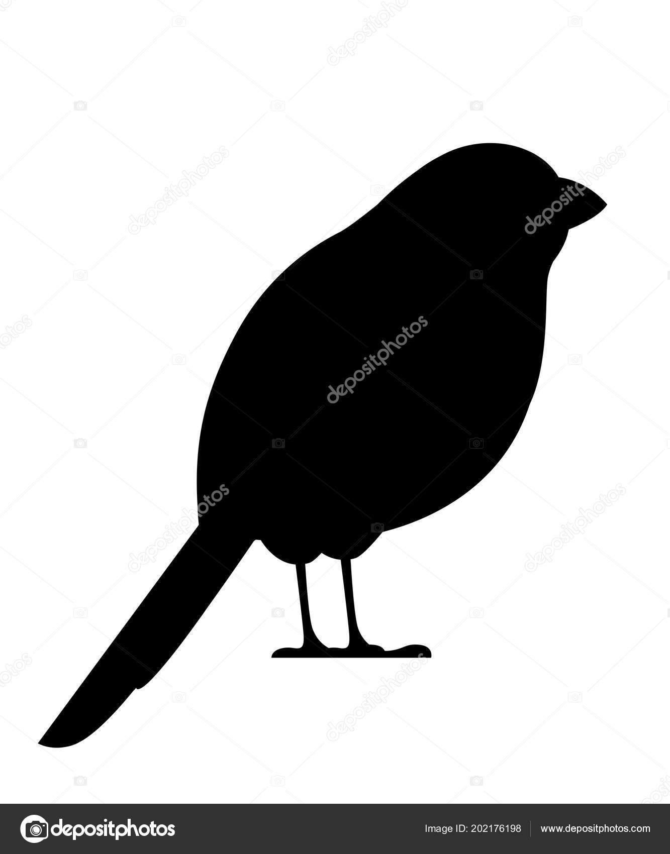 Dibujos animados de pájaro negro imágenes de stock de arte vectorial |  Depositphotos