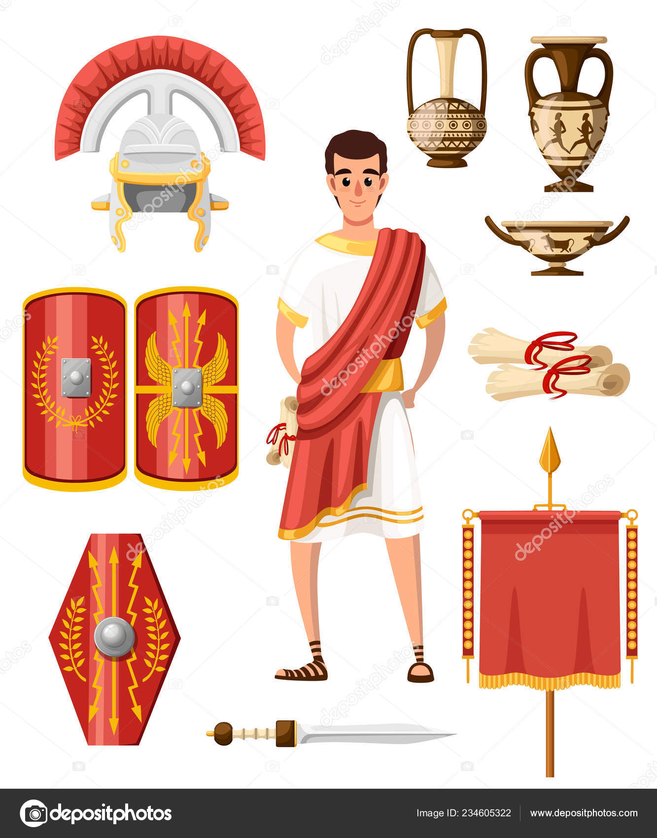 Roman dressing cheap style
