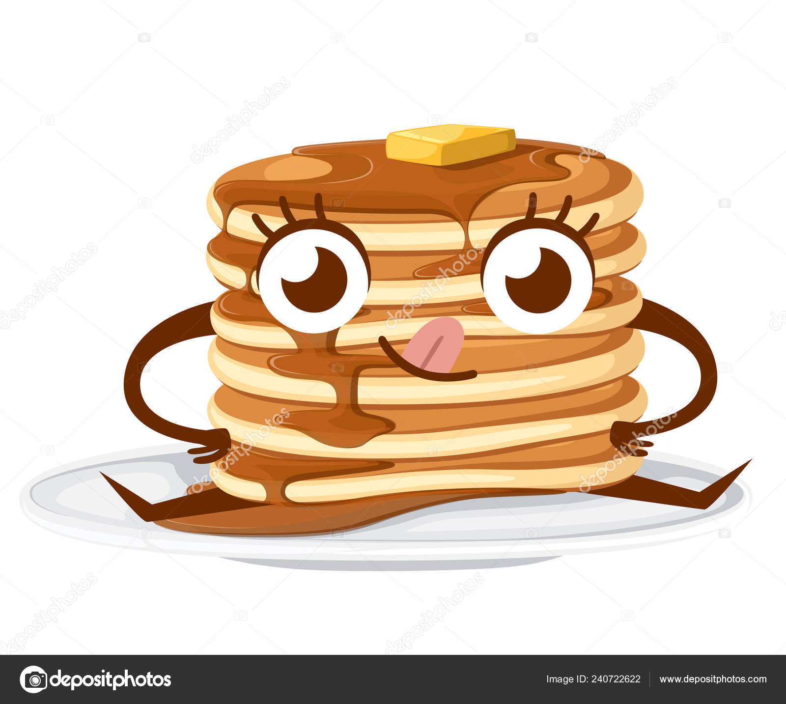 Cartoon Character Design Stack Pancakes Maple Syrup Piece Butter Flat Stock Vector Image by ©.com #240722622 Cartoon Character Design Stack Pancakes Maple Syrup Piece Butter Flat Stock Vector Image by ©.com #240722622