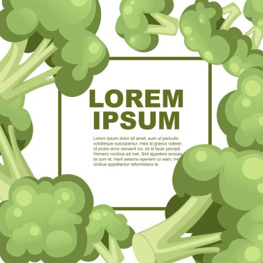 Brokoli lahana simge seti. Sebze brokoli koleksiyonu. Taze yeşil Sebze, Vejetaryen, vegan Sağlıklı organik gıda. Reklam el ilanı veya tebrik kartı tasarımı. Düz vektör çizimi