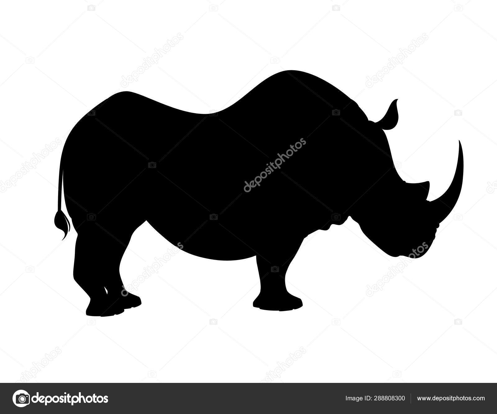 Cuadro de Silueta de Rinoceronte - La Guarida del Dragon, image size:1600x1331