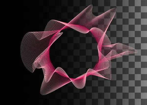추상적 인 디자인 요소 핑크 효과 벡터 일러스트 위의 투명 한 배경 — 스톡 벡터