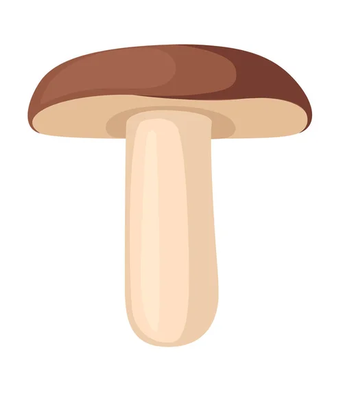 蔬菜字母T蘑菇风格卡通蔬菜设计平面矢量图解分离的白色背景 — 图库矢量图片