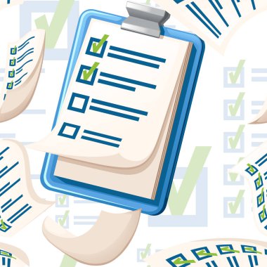 Beyaz arkaplanda düz vektör illüstrasyonlu panonun kusursuz deseni