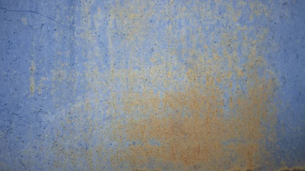 Rusty blue metal wall texture background