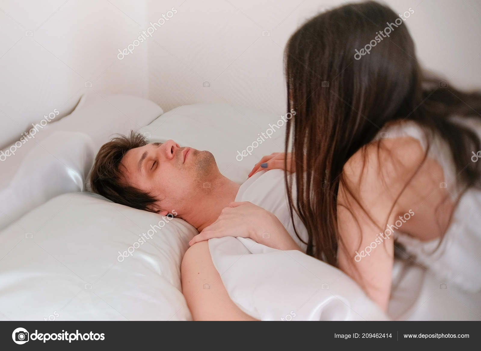 On husband bed sex wife Husband Wife