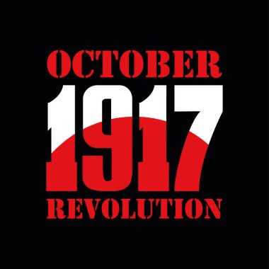 November 7, 2017 - the 100th anniversary of the Great October Socialist Revolution, the Russian rebellion clipart