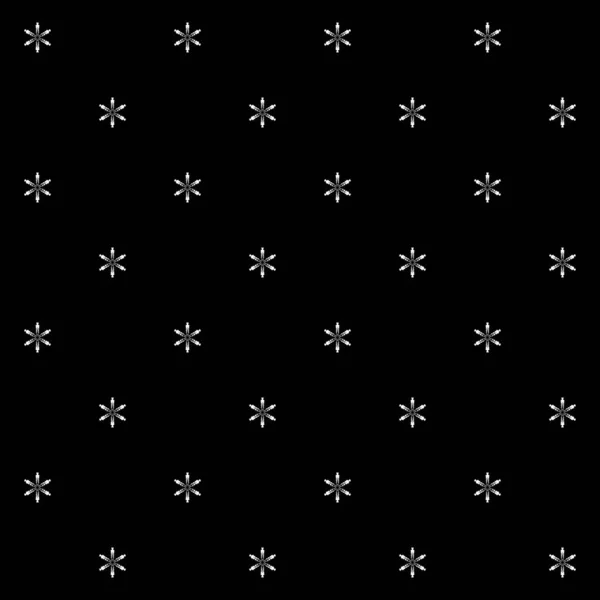Векторный бесшовный фон с легкими снежинками на темном фоне, зимний узор — стоковый вектор