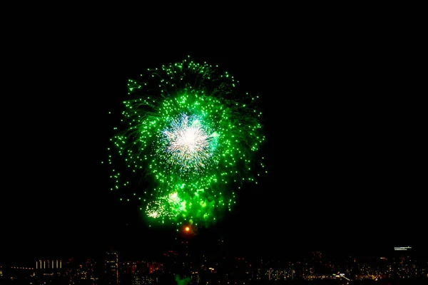 Fuochi Artificio Mosca Tradizione Celebrare Feste Più Grandi — Foto Stock