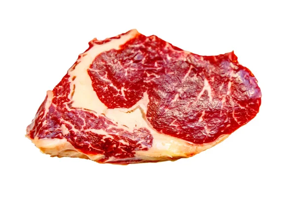 Raw Marbled Beef Entrecote Isolated — Stock Photo, Image