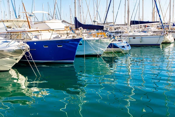 Many Yachts Marina Sunny Day — Stock Photo, Image