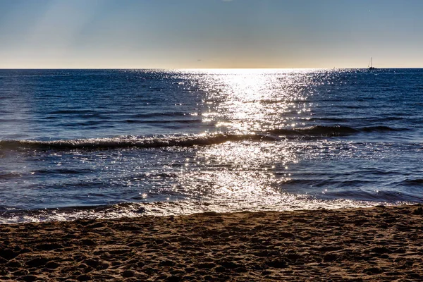 Zon Komt Tot Uiting Zee — Stockfoto