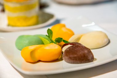 Farklı dolgular ile Japon mochi dondurma