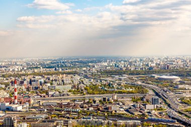 Hava fotoğrafçılığı. Yazın Moskova manzarası. Luzhniki Stadyumu M