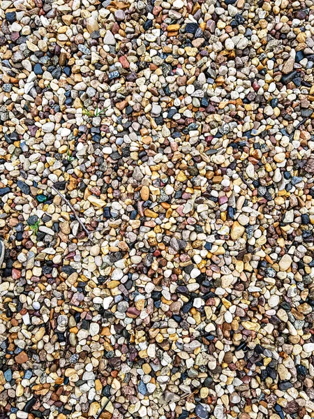 Pequeñas Piedras Colores Camino Puede Utilizar Para Fondo Hermoso — Foto de Stock