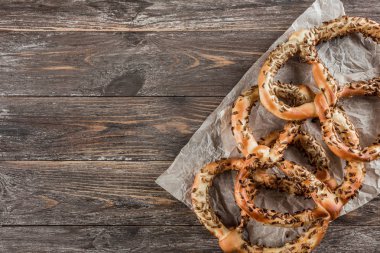 Ayçiçeği tohumu ile baharat ev. üstten görünüm.