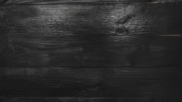 Widok Górnej Top Czarny Drewniany Tablica Tło Starym Stylu Rustykalnym — Zdjęcie stockowe
