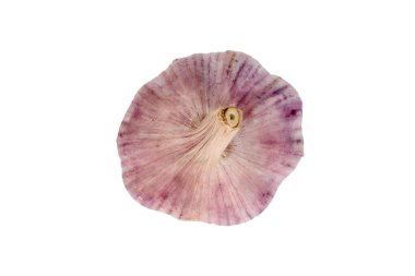 Sarımsak yemek, beyaz arka plan üzerinde izole görüntüleri kullanılan yerel bir baharattır. Taze sebze