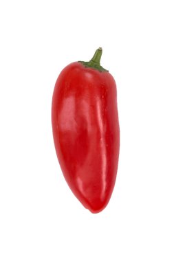Ovely mini kırmızı biber beyaz arka plan yalıtmak. Taze sebze