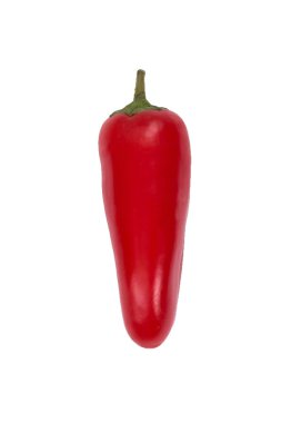 Ovely mini kırmızı biber beyaz arka plan yalıtmak. Taze sebze